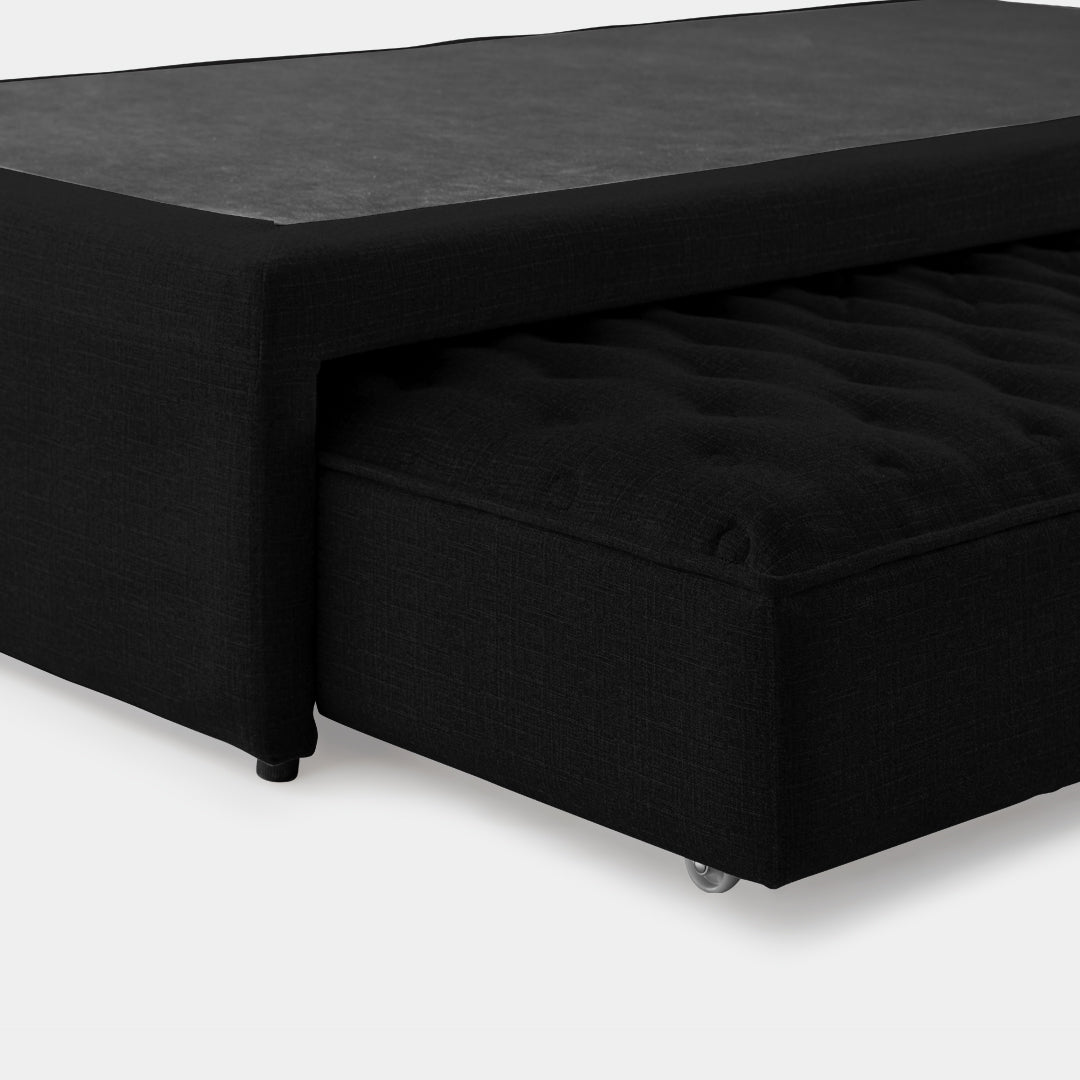 Cama Nido Resortada 120 cm bolena negro / Muebles y Accesorios
