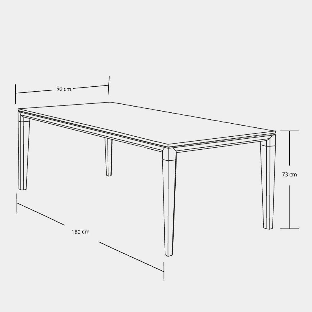 Mesa de Comedor Teka 180 cm olmo / Muebles y Accesorios