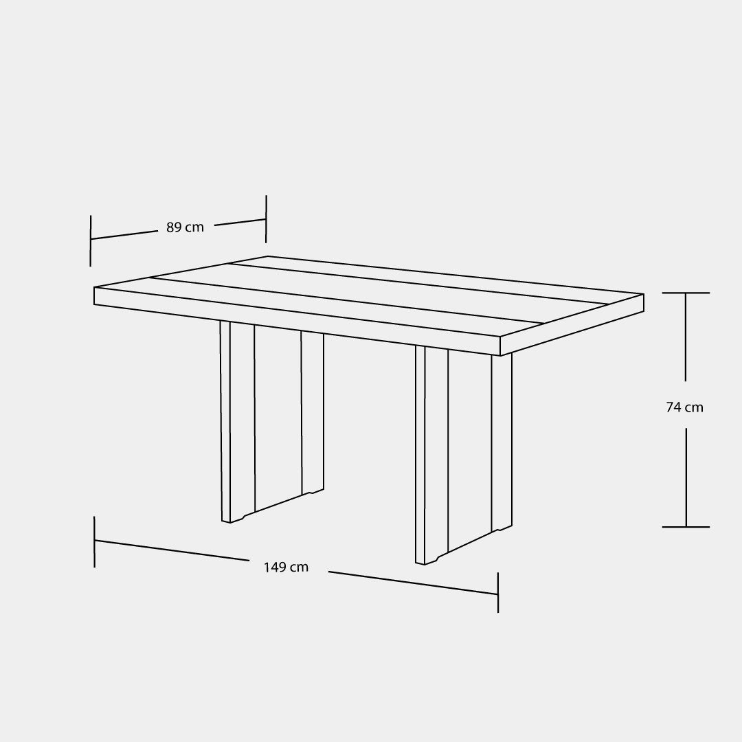 Mesa Comedor Bento 150 cm caoba / Muebles y Accesorios