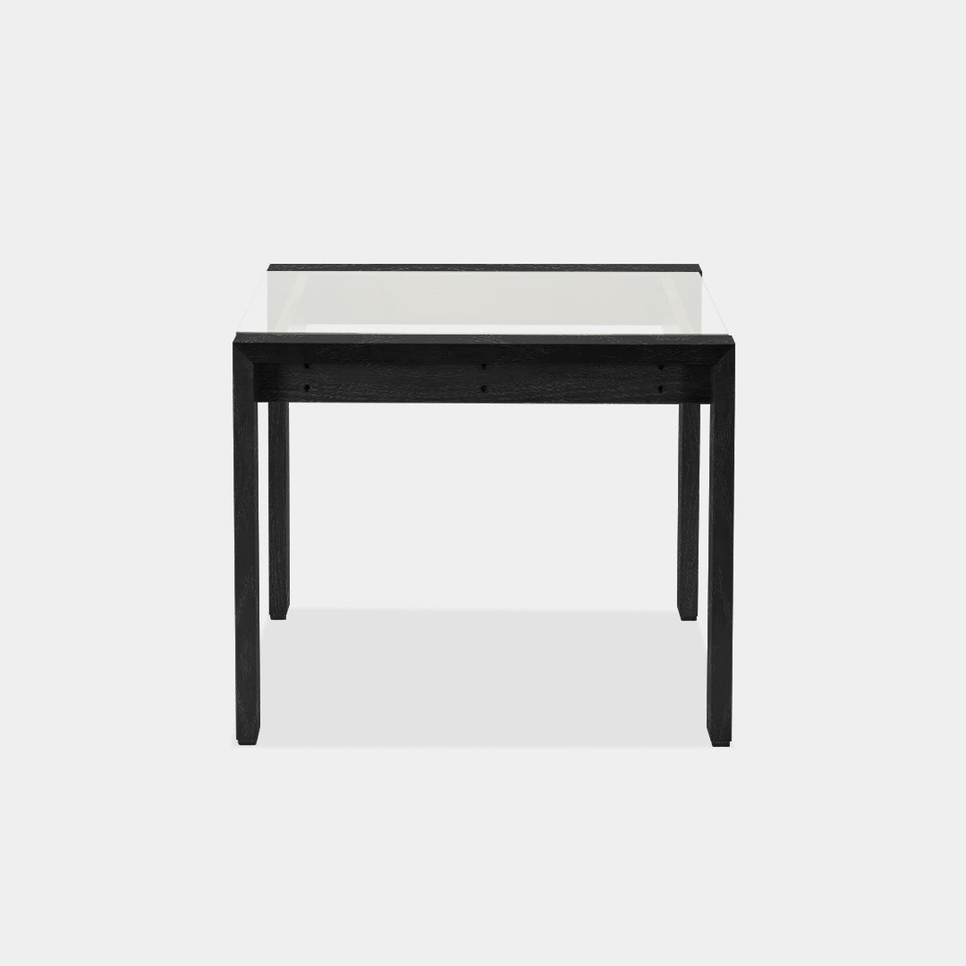 Mesa de Comedor Bilaki Tapa Vidrio 124 cm negra / Muebles y Accesorios