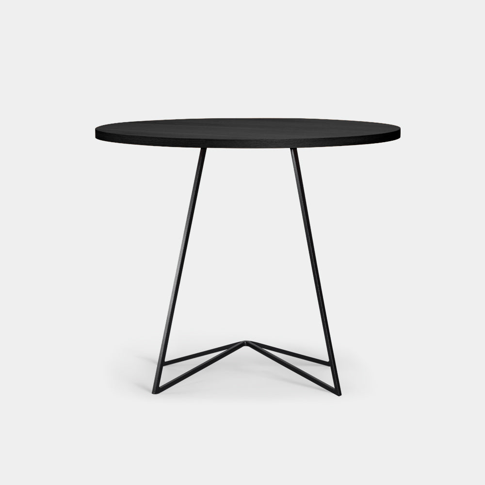 Mesa comedor circular negra / Muebles y Accesorios