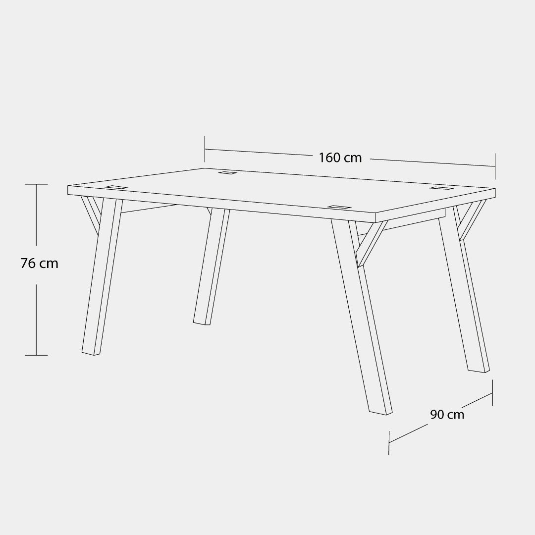 Mesa de Comedor Hiver 160 cm olmo / Muebles y Accesorios
