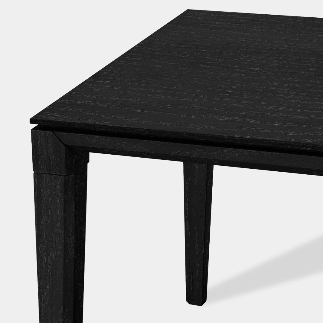 Mesa de Comedor Teka 150 cm negra / Muebles y Accesorios