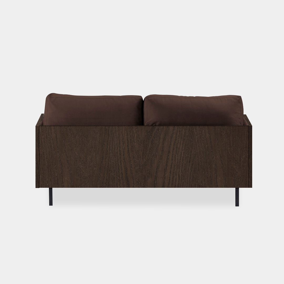 sofá 2 puestos blech madera caoba cosmic chocolate / Muebles y Accesorios