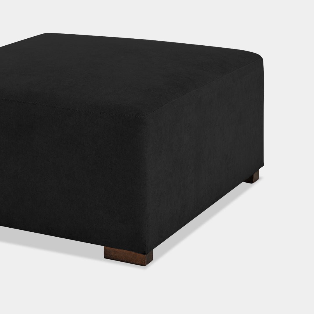 Módulo 1 Sala Greco Puff 80 cms bolena negro / Muebles y Accesorios