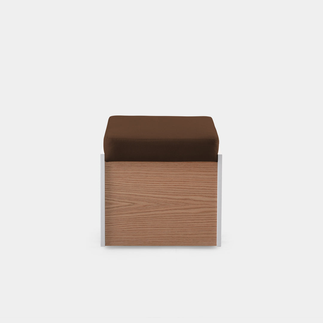 puff Multifuncional Vinci natural con blanco bolena chocolate / Muebles y Accesorios