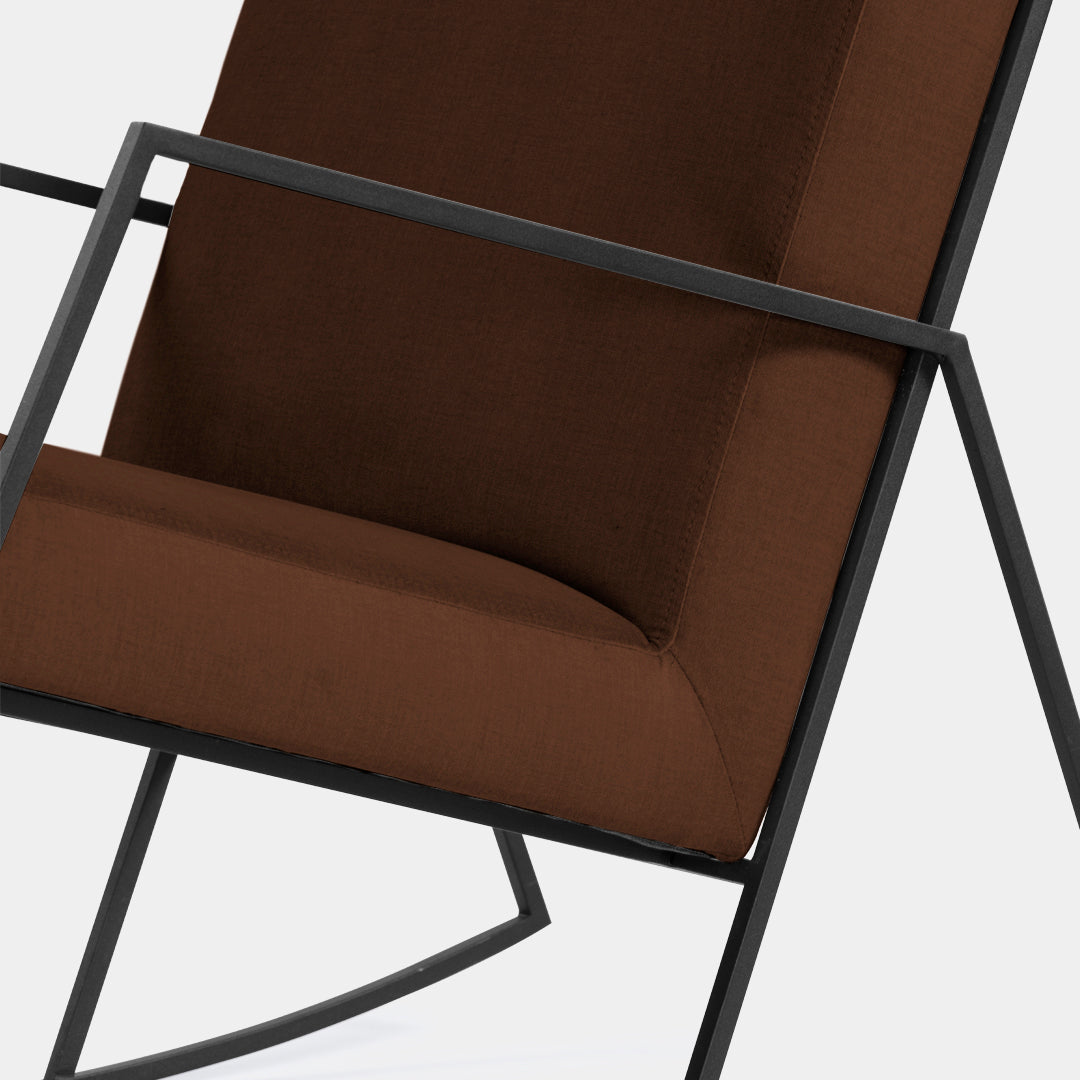 silla mecedora blech metalica bolena chocolate / Muebles y Accesorios