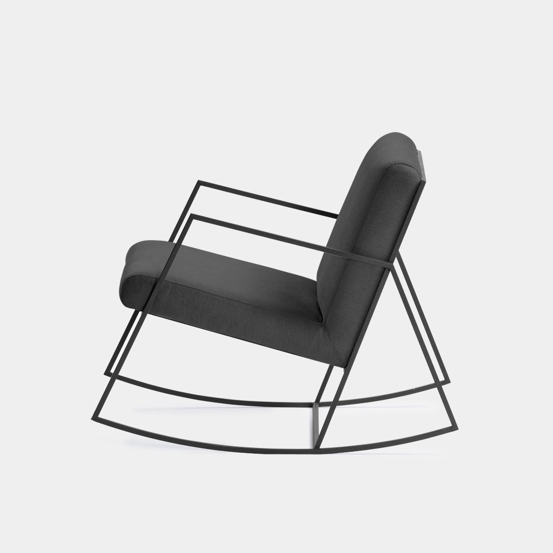 silla mecedora blech metalica bolena gris / Muebles y Accesorios