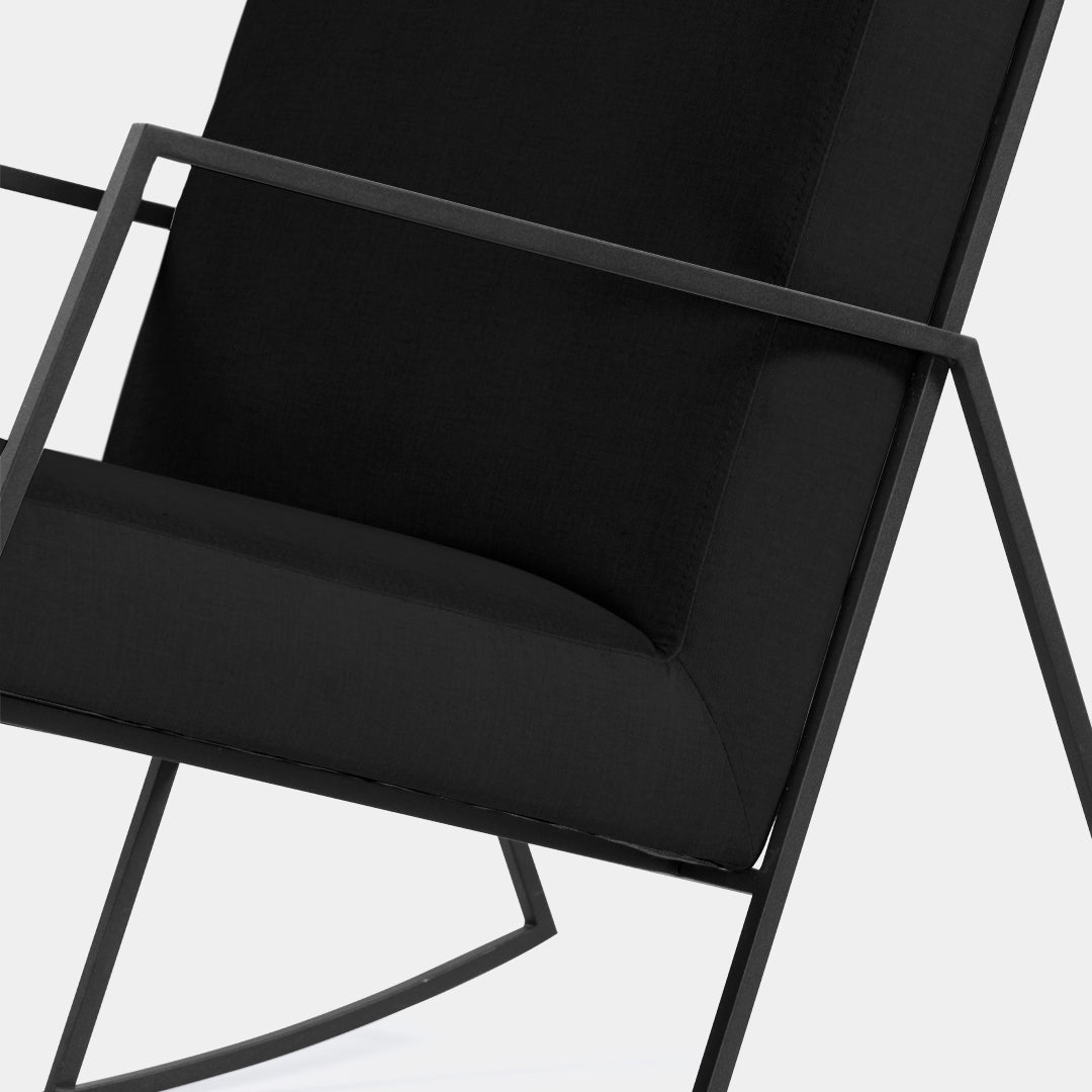 silla mecedora blech metalica bolena negro / Muebles y Accesorios
