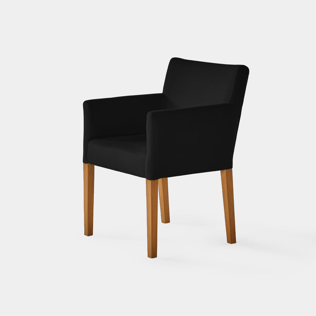sillón Emelina pata natural bolena negro / Muebles y Accesorios