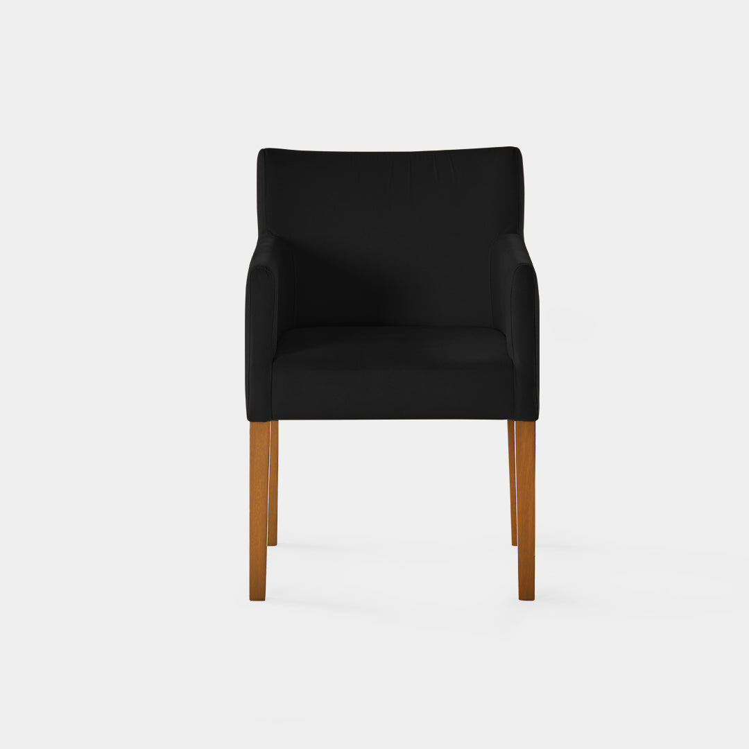 sillón Emelina pata natural cosmic negro / Muebles y Accesorios