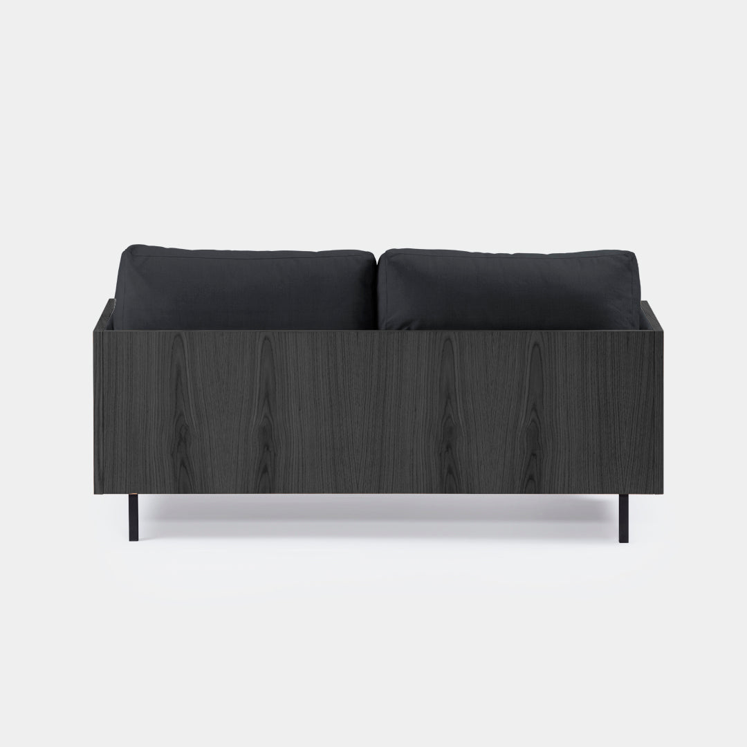 sofá 2 puestos blech madera negra cosmic grafito / Muebles y Accesorios